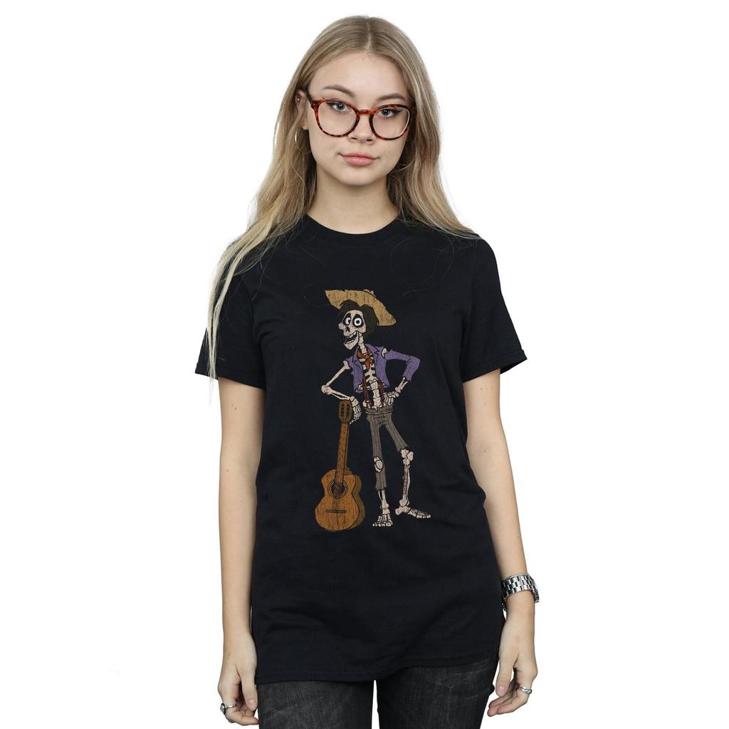 Disney Womens/Ladies Coco Hector With Guitar Cotton Boyfriend T-Shirt