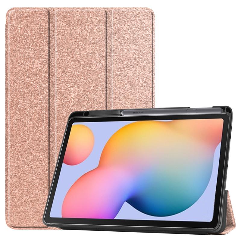 Tablet Case For Samsung Tab S6 Lite Cover With Pencil Holder 10.4 Inch 2022 SM-P610 PU Leather Cover For Samsung Galaxy S6 Lite Case Tablet