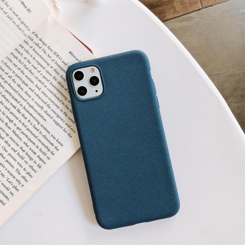 

Ultra Thin Sandstone Case For iPhone 12 13 11 Pro Max XS XR X SE 6 7 8 Plus Soft Slim Matte Frosted Skin TPU Silicone Cover For iphone 6S Plus
