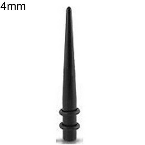 Dispositif de prise conique d'extenseur d'oreille de forme de cône acrylique droit noir