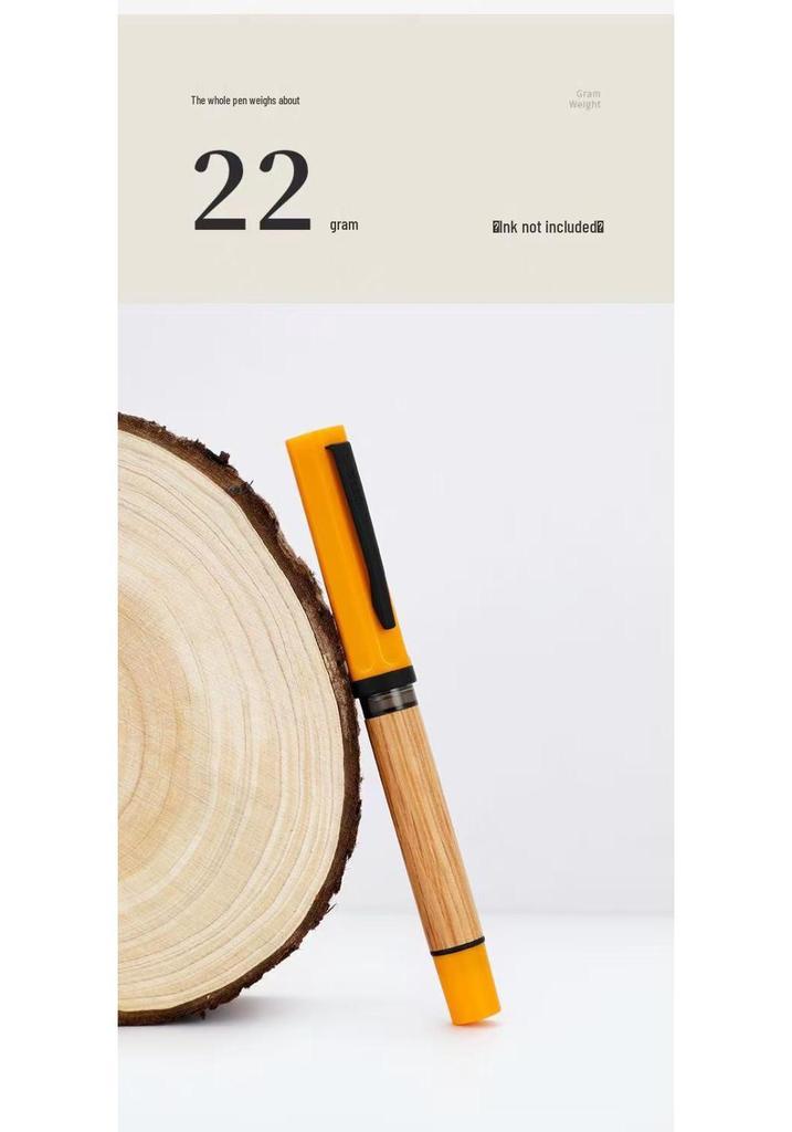 Oak Wooden Handle Fountain Pen - New Model for Third Grade Students: Calligraphy Practice and Correct Posture