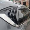Car Rear Window Side Vent Shutter Louver Cover Trim For Mazda CX-5 CX5 2017 - 2025 ABS Carbon Fiber Black Exterior Accessories