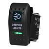 12V/24V Marine Rocker Switch Green LED SPST ON-OFF DPDT ON-OFF-ON Momentary Toggle for 4x4 Off-Road RZR ATV ARB Carling Style