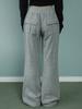 LOOXP Snap Back Pocket Bootcut Training Long Pants Gray