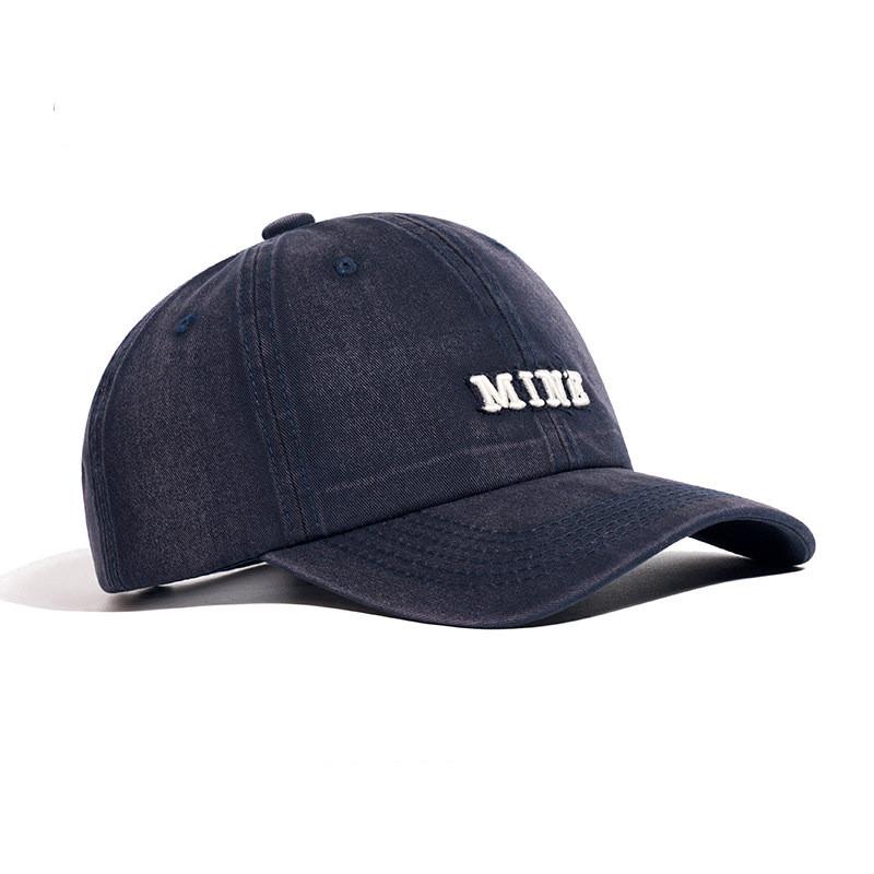 

Classic Casual Baseball Hat With Wide Brim Sunshade For Daily Wear темно-синий
