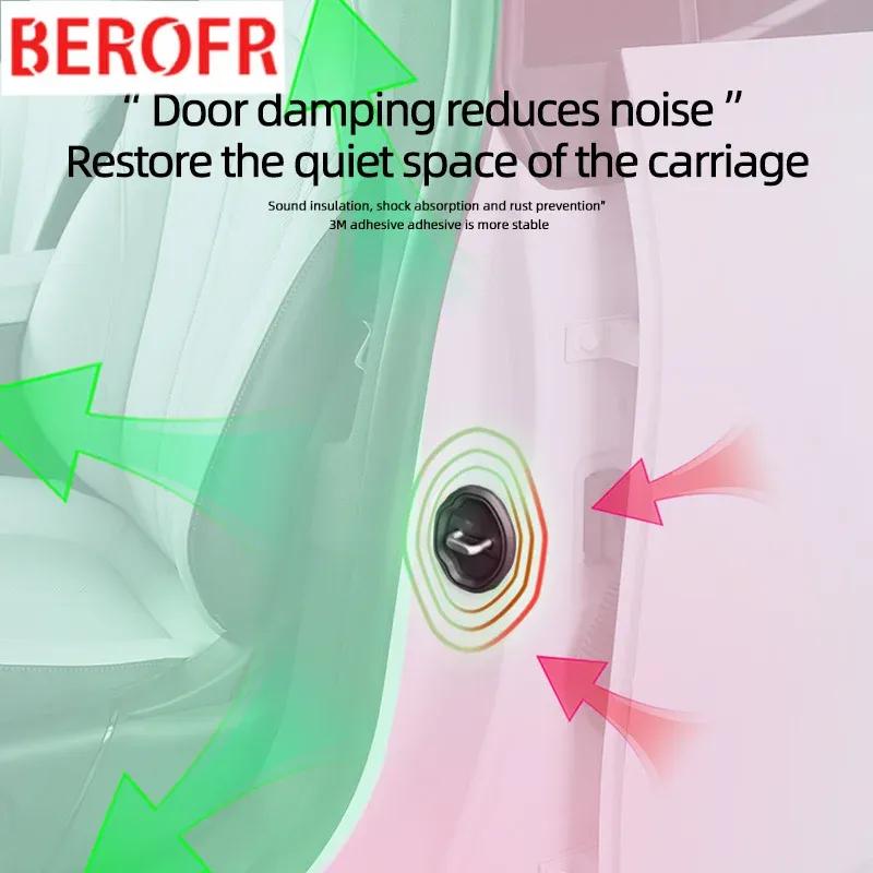 4pcs Car Door Mute Damping Cushion Silicone Car Door Lock Buckle Anti-collision Protective Cover For BMW Series3 2 G20 G42 IX I2