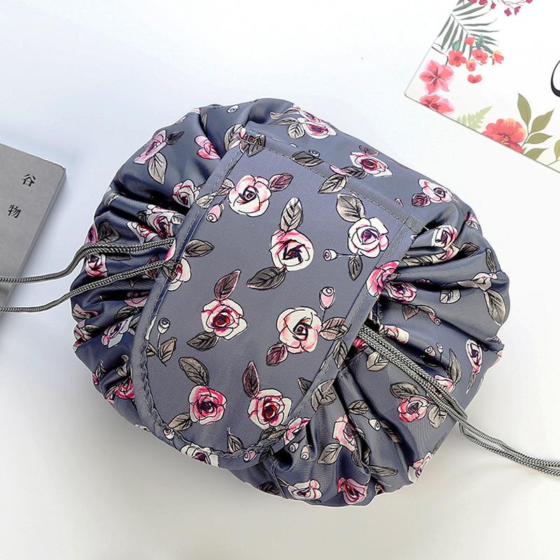 Korean Big Drawstring Capacity Cosmetic Bag Makeup Bag Waterproof Toiletries Storage Bags Travel Kit Ladies Beauty Bag Organizer