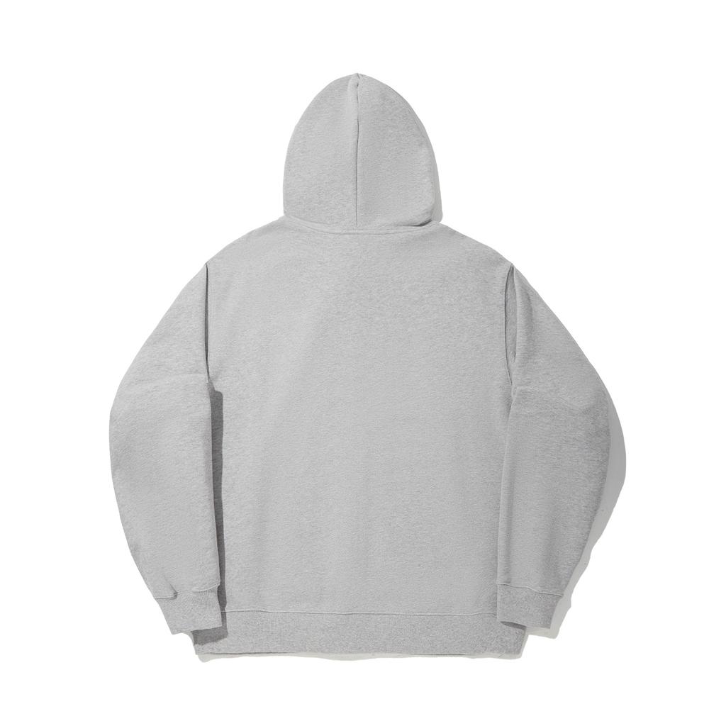Li Ning Trendy Sports Series Solid Color Zip-Up Hooded Comfortable Breathable Versatile Loose Sweatshirt Unisex sweatshirt Light-Gray AWDV711-1