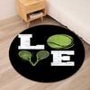 tennis Printed Round Rug Carpet Chair Rug Area Rug Entryway Doormats,for Office Chair Living Room Bedroom Kitchen Room.