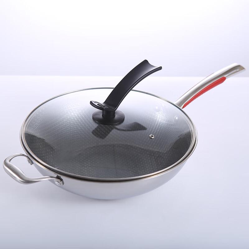 Triceratops Dream Wing 316 Edelstahl Wabenmuster Wok