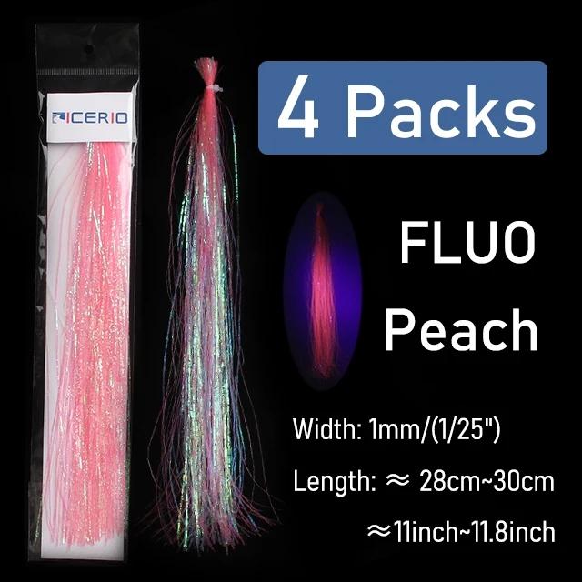 

4 упаковки жемчужная мишура, майларовая мишура Flashabou, мишура нимфы, стример для морской рыбалки, материал для вязания мух, аксессуары для рыбалки