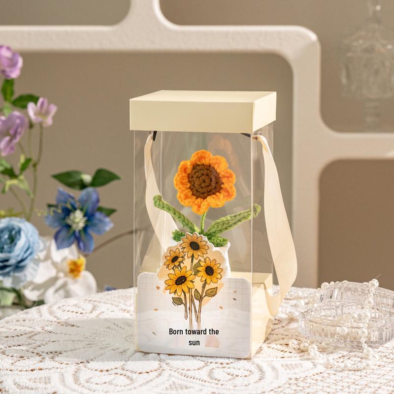 Knitted Flower Bouquet - New Style Teacher s Day or Birthday Gift for Female Teacher, 2025 Souvenir