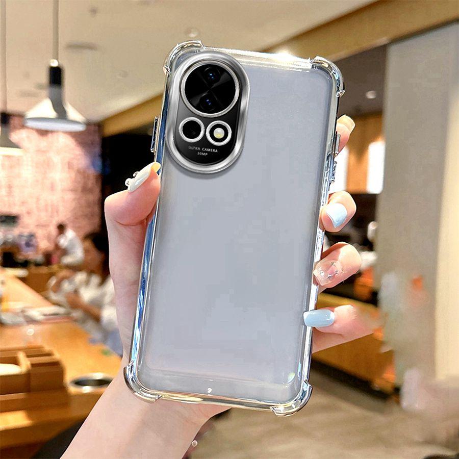 Krocktåligt objektivfodral med krockkudde för Honor X5b X7b X9a X9b X6b X6a X8c X8a X9c X7a X8b X7c 200 400 Lite Magic Huawei Nova Pläterad Silikon Baksida Genomskinligt Skydd