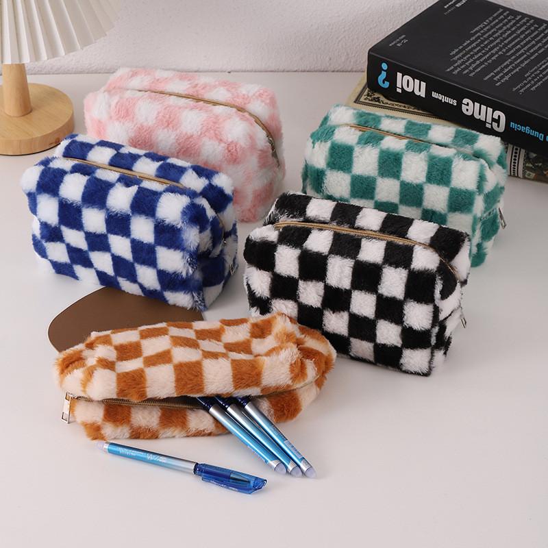Astuccio in Peluche Stile Coreano Grande Capacità Organizer per Cancelleria Per Studenti