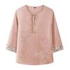 Elegant Summer Satin Shirt for Women, Perfect for Middle-aged and Elderly, Lightweight and Fashionable.