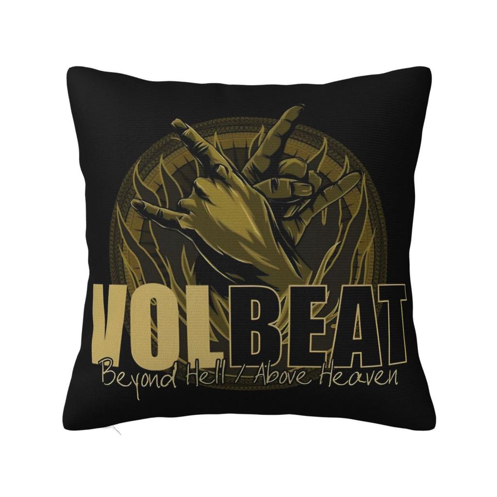 Volbeats Greatest Of All Tours Square Pillow Covers Bed Car Guitar Cushion Cover Cute Decorative Pillow Cover 40*40