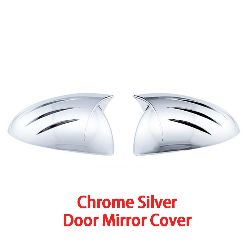 

Car Rearview Accessories Bull-Horn Door Mirror Cover For Mercedes-Benz CLE-Class C236 EQE V295 2024 Car Decoration Chrome Silver