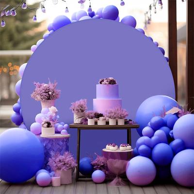 Round Backdrop Cover Photography Studio Background Balloon Arch Stand Cover for Birthday and Ceremony Celebration