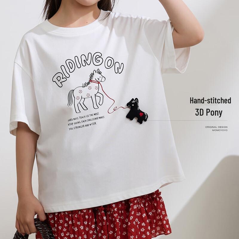 Girls' Cartoon Pony Print T-shirt
