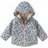 David Bella Girls' Floral Print Fleece Lined Outdoor Jacket