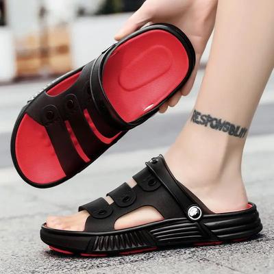 Fashion Sabot Outdoor Slides Plastic High Quality Fashion Y2k Men's Shoe Mascullino Rubber 2025 Style Casual Trend Fun Pvc Male Slipper