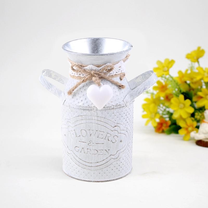 Kaffeekannenförmiger Blumentopf Milchkännchen Vase Vintage Ursprünglich Landhaus Bauernhaus Heimdekoration Blumen Gartenbedarf