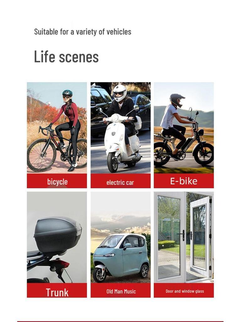 Outdoor Waterproof Remote-Controlled High-Volume Anti-Theft Alarm for Car and Bike