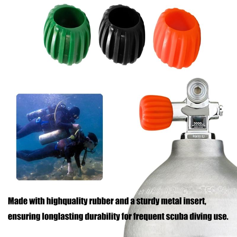 Scuba Tauchflaschen Ventile Knöpfe Verschleißfest Tauchflaschen Ventile Abdeckung Druckminderer Ventile Schalter Handrad Einfach zu bedienen