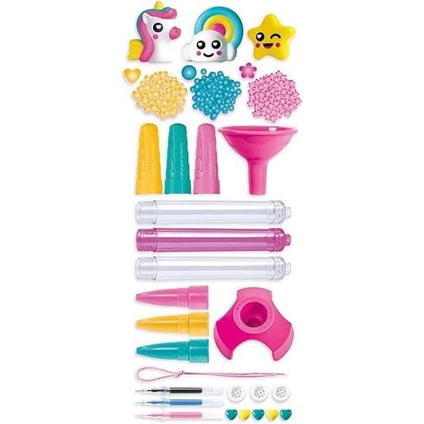 Clementoni - Créer tes stylos - Mini atelier des Stylos - Thème Fantaisie - 3 à créer - Dès 6ans