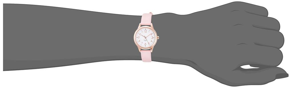 Fieldwork Juvia Analog Watch with Leather Strap, Waterproof, ST257p-3, Women's, Pink