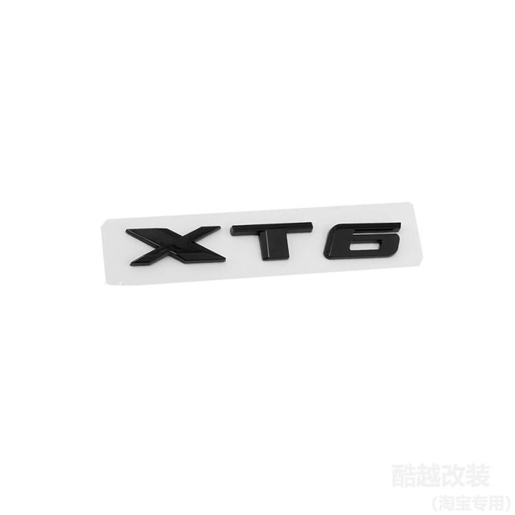 Cadillac XT6 Logo ABS 3D Car Front Grille Emblems Rear Trunk Logo Decals for Emblem Fender Badge Cover Stickers Auto Accessories