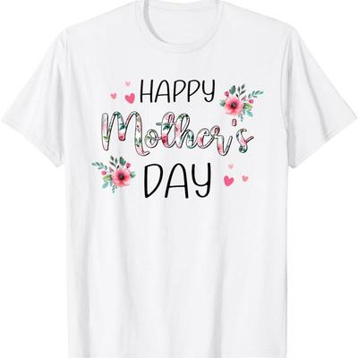 Camiseta Feliz Dia das Mães Para Mulheres Mãe Vovó