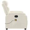 Electric Massage Chair Cream Velvet