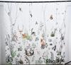 Rlsgjlkjk Forest Animals Shower Curtain Jungle Trees Plant Wildlife Bird Bear Fox Deer Modern Minimalist Bathroom Shower Curtain