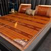 Bamboo Ice Silk Summer Cooling Mat: Foldable Double-Sided Mat for Dormitory or Home, 1.8m