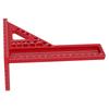 Set Riglă Triunghiulară pentru Prelucrarea Lemnului Aliaj de Aluminiu Multifuncțional Compact Pătrat de Tâmplar Prelucrarea Lemnului