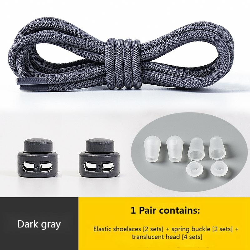 Elastic Laces Sneakers Round Lock Shoelaces Without Ties Kids Adult Quick Shoe Laces Rubber Bands Lazy Shoeace Shoes Accessories