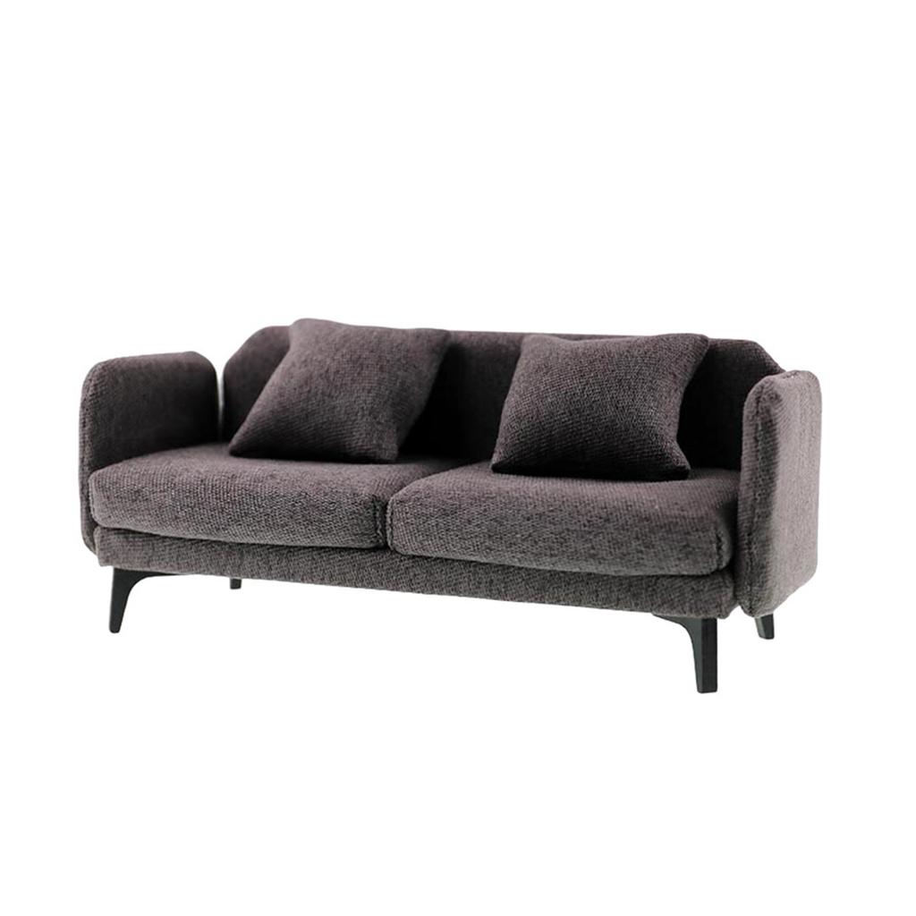 Simulation Sofa Miniature Model Figure 1/12 Scale Doll House Accessories Living Room Scene Arrangement for Enthusiasts