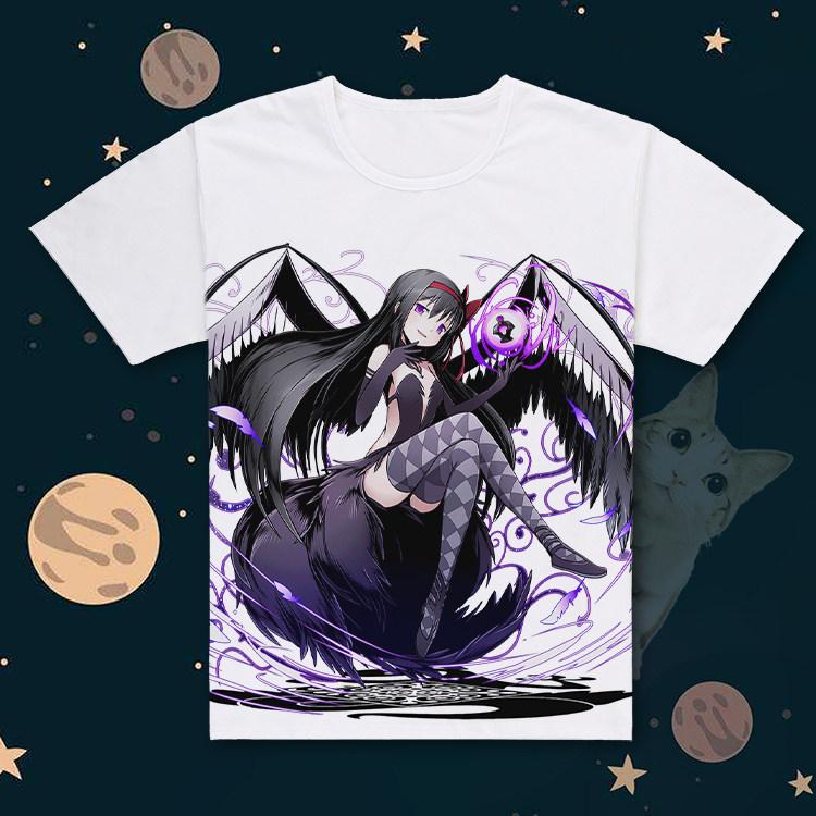 Anime Puella Magi Madoka Magica 3D Print T Shirt Women Men Akemi Homura Kaname Madoka Cosplay Short Sleeve Graphics Tees
