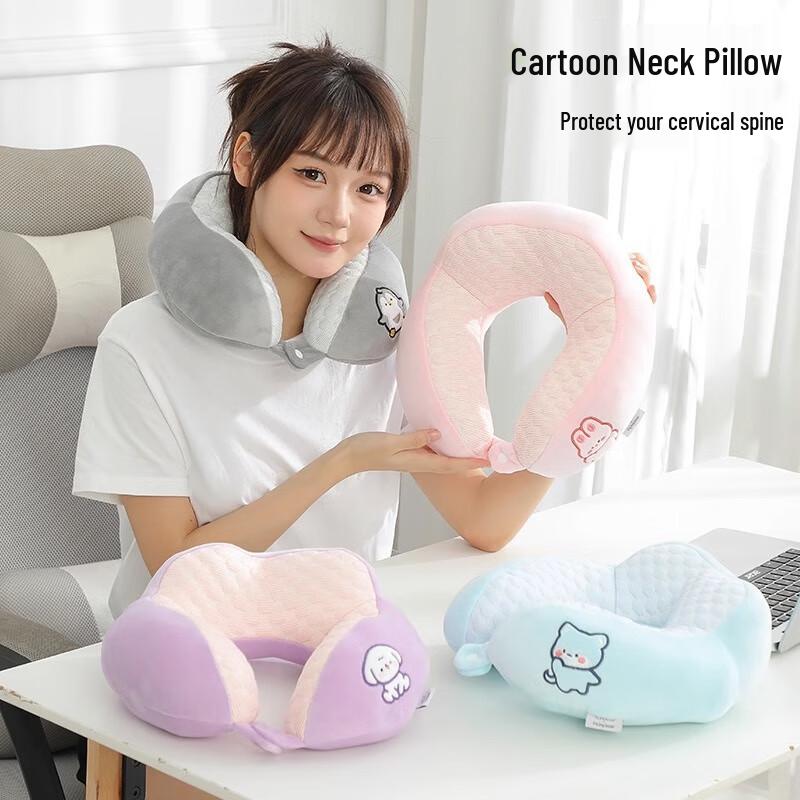 Cartoon Portable U-Shaped Neck Pillow