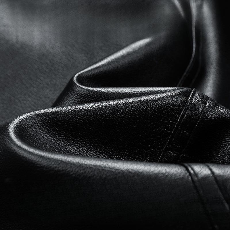 Binjie Nowa Męska Skórzana Kurtka Pojedynczy Płaszcz Casualowy Styl Koreański Modny Slim Fit Przystojny Młodzieżowy Jesień Zima