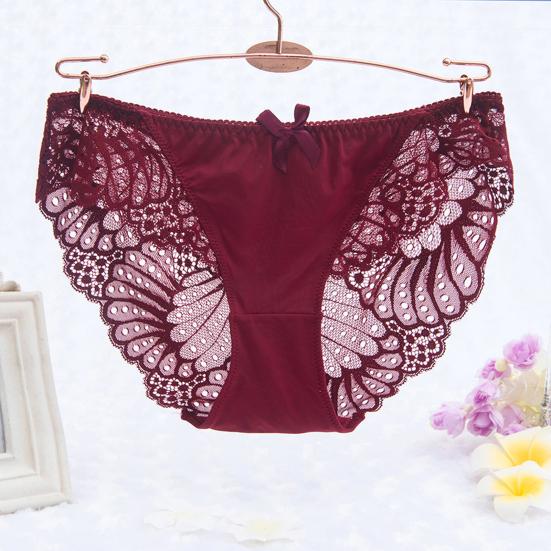 Trendy dámské spodky chladivé elastické dámské kalhotky Pure Color s nízkým pasem pro vnitřní nošení