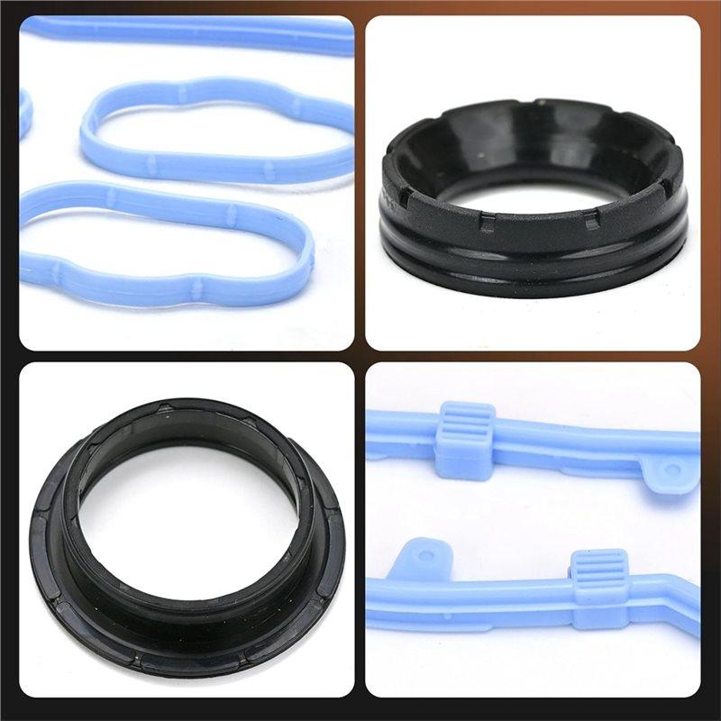 Durable-For Jeep Dodge 200 300 Wrangler Compatible 5184596AE VS50805R 3.6L Valve Cover Intake Manifold Gasket Set Repla