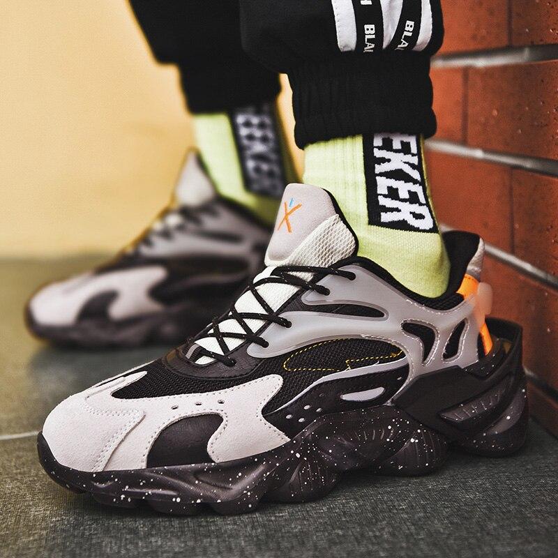 Chunky Sneakers Men Shoes  Designer Trendy Casual Walking Footwear Light Breathable Male Sport Running Shoes Tenis Trainers