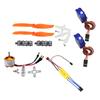 RC Fixed Wing Plane Helicopter Toys,2200KV Brushless Motor + 30A ESC 9G Micro 8060 Propeller