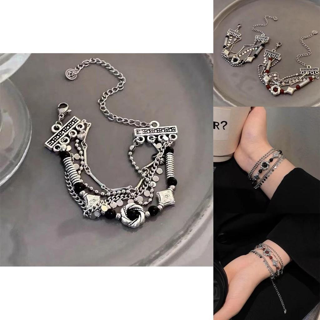 Alloy Stylish Artistic Bracelet With Ethnic Geometric Design For Gifts Travel