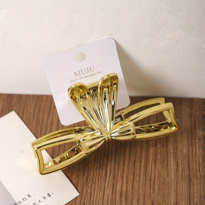 1pc Advanced card clip, large metal clip, sweet bow tie, rabbit ear hair clip, female back of the head shark clip