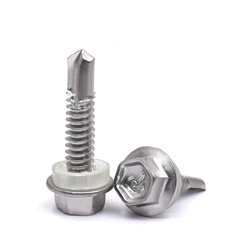 JNL 55366 410 Stainless Steel Hex Head Self-Drilling Screws