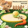 Interactive Toy for Indoor Cats Cat Ball Self Rolling Ball with Bell And Detachable Plush Tail Pet Tail Automatic Obstacle Avoidance Rechargeable