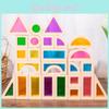 Acrylic Translucent Colorful Building Blocks Baby Shape Recognize Early Educate